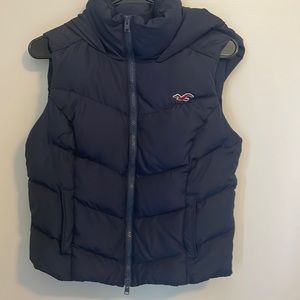 Medium Hollister Hooded Puffer Vest